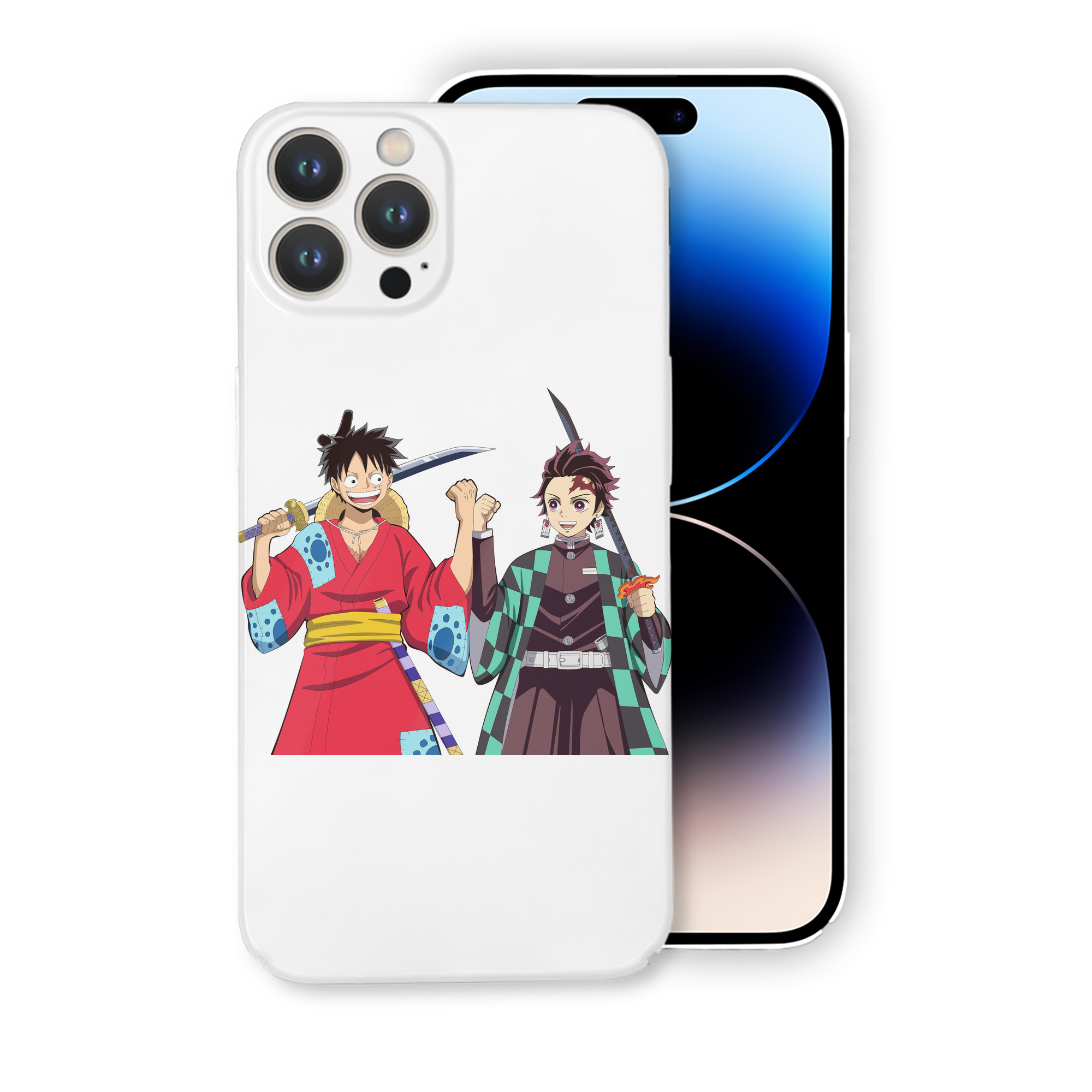 （画像用） 鬼滅の刃 竈門 炭治郎／かまど たんじろう Kamado Tanjirou 【iPhone 14シリーズ対応】ハードケース